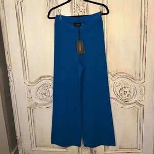 11 . HONORE’ Celia Wide Leg Sweater Pant Cerulean Blue Size 0 or Size 12 NWT